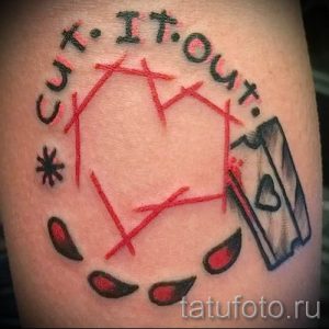 Фото тату лезвие - примеры для статьи про значение лезвия в тату - tatufoto.ru - 7