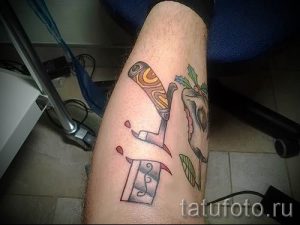 Фото тату лезвие - примеры для статьи про значение лезвия в тату - tatufoto.ru - 23