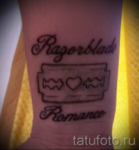 Фото тату лезвие - примеры для статьи про значение лезвия в тату - tatufoto.ru - 26