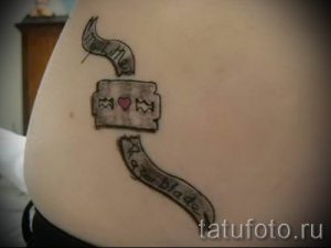 Фото тату лезвие - примеры для статьи про значение лезвия в тату - tatufoto.ru - 29