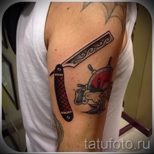 Фото тату лезвие - примеры для статьи про значение лезвия в тату - tatufoto.ru - 37