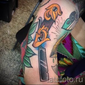 Фото тату лезвие - примеры для статьи про значение лезвия в тату - tatufoto.ru - 39