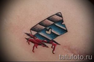Фото тату лезвие - примеры для статьи про значение лезвия в тату - tatufoto.ru - 44