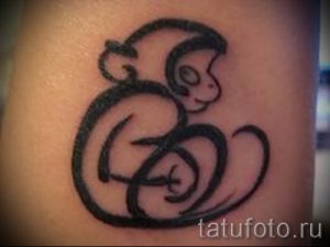 Фото тату обезьяна как пример для статьи про значение татуировки - tatufoto.ru - 3