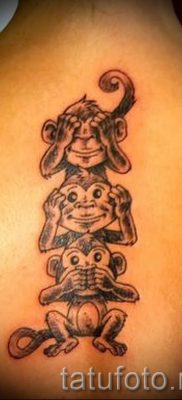 Фото тату обезьяна как пример для статьи про значение татуировки — tatufoto.ru — 7