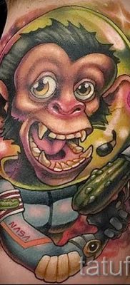 Фото тату обезьяна как пример для статьи про значение татуировки — tatufoto.ru — 10