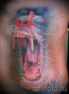 Фото тату обезьяна как пример для статьи про значение татуировки - tatufoto.ru - 15