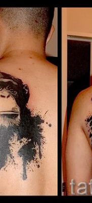 Фото тату обезьяна как пример для статьи про значение татуировки — tatufoto.ru — 18