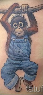 Фото тату обезьяна как пример для статьи про значение татуировки — tatufoto.ru — 21