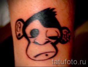 Фото тату обезьяна как пример для статьи про значение татуировки - tatufoto.ru - 25