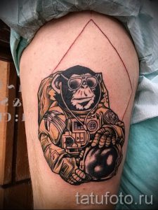 Фото тату обезьяна как пример для статьи про значение татуировки - tatufoto.ru - 27