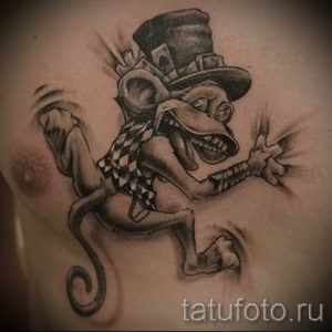 Фото тату обезьяна как пример для статьи про значение татуировки - tatufoto.ru - 31
