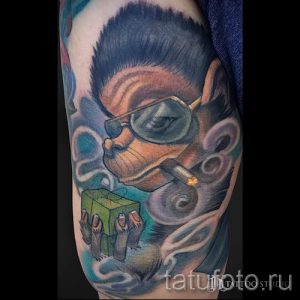 Фото тату обезьяна как пример для статьи про значение татуировки - tatufoto.ru - 34