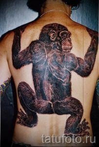 Фото тату обезьяна как пример для статьи про значение татуировки - tatufoto.ru - 48
