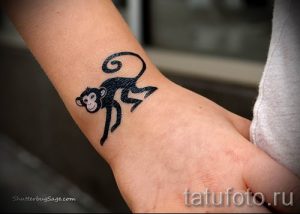 Фото тату обезьяна как пример для статьи про значение татуировки - tatufoto.ru - 50