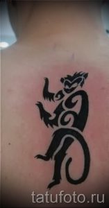 Фото тату обезьяна как пример для статьи про значение татуировки - tatufoto.ru - 53
