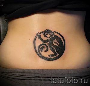 Фото тату обезьяна как пример для статьи про значение татуировки - tatufoto.ru - 54