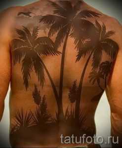 Фото тату пальма для статьи про значение татуировки пальма - tatufoto.ru - 6