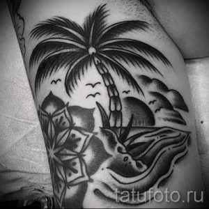 Фото тату пальма для статьи про значение татуировки пальма - tatufoto.ru - 10