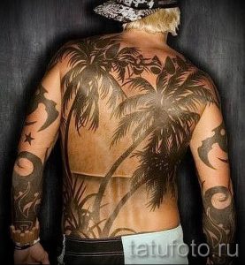 Фото тату пальма для статьи про значение татуировки пальма - tatufoto.ru - 12
