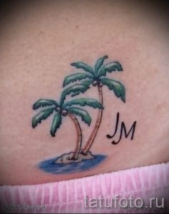 Фото тату пальма для статьи про значение татуировки пальма - tatufoto.ru - 20