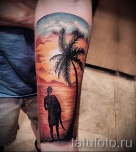 Фото тату пальма для статьи про значение татуировки пальма - tatufoto.ru - 22