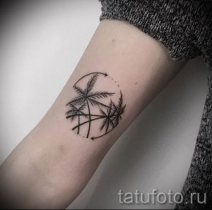 Фото тату пальма для статьи про значение татуировки пальма - tatufoto.ru - 36