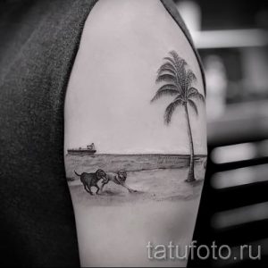 Фото тату пальма для статьи про значение татуировки пальма - tatufoto.ru - 39