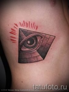 Фото тату пирамида для статьи про значение татуировки с пирамидой - tatufoto.ru - 26