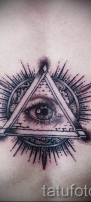 Фото тату пирамида для статьи про значение татуировки с пирамидой — tatufoto.ru — 32