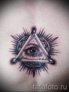 Фото тату пирамида для статьи про значение татуировки с пирамидой - tatufoto.ru - 32