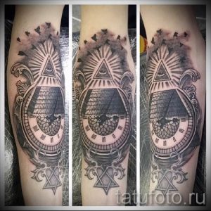 Фото тату пирамида для статьи про значение татуировки с пирамидой - tatufoto.ru - 33
