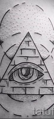 Фото тату пирамида для статьи про значение татуировки с пирамидой — tatufoto.ru — 34