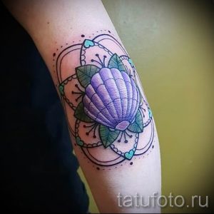 Фото тату ракушка для статьи про значение ракушки в татуировке - tatufoto.ru - 6