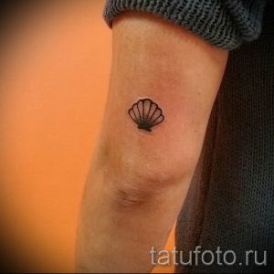 Фото тату ракушка для статьи про значение ракушки в татуировке - tatufoto.ru - 7