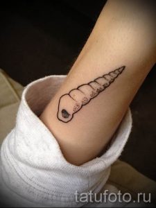 Фото тату ракушка для статьи про значение ракушки в татуировке - tatufoto.ru - 15