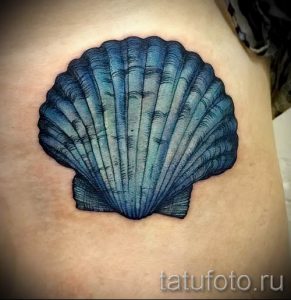 Фото тату ракушка для статьи про значение ракушки в татуировке - tatufoto.ru - 16