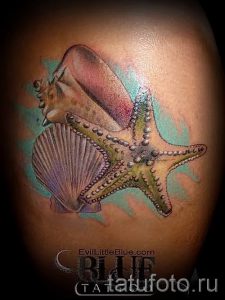 Фото тату ракушка для статьи про значение ракушки в татуировке - tatufoto.ru - 17