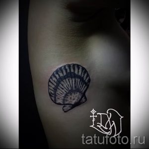 Фото тату ракушка для статьи про значение ракушки в татуировке - tatufoto.ru - 33