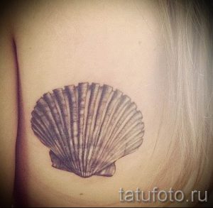 Фото тату ракушка для статьи про значение ракушки в татуировке - tatufoto.ru - 40