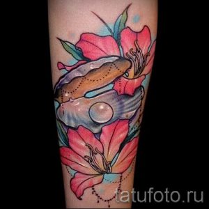 Фото тату ракушка для статьи про значение ракушки в татуировке - tatufoto.ru - 43