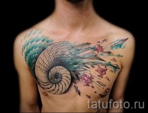 Фото тату ракушка для статьи про значение ракушки в татуировке - tatufoto.ru - 45
