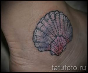 Фото тату ракушка для статьи про значение ракушки в татуировке - tatufoto.ru - 51