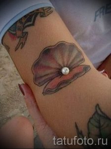 Фото тату ракушка для статьи про значение ракушки в татуировке - tatufoto.ru - 55