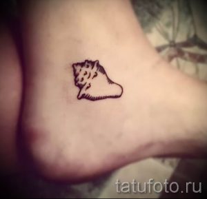 Фото тату ракушка для статьи про значение ракушки в татуировке - tatufoto.ru - 60