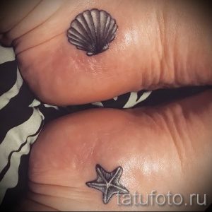 Фото тату ракушка для статьи про значение ракушки в татуировке - tatufoto.ru - 62