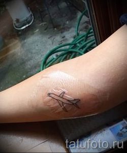 Фото тату самолет для статьи про значение татуировки с самолет - tatufoto.ru - 1