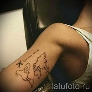 Фото тату самолет для статьи про значение татуировки с самолет - tatufoto.ru - 2