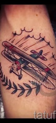Фото тату самолет для статьи про значение татуировки с самолет — tatufoto.ru — 10