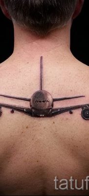 Фото тату самолет для статьи про значение татуировки с самолет — tatufoto.ru — 14